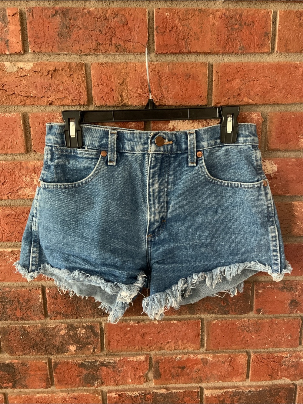 Wrangler Classic Jean High-Rise Cut off Denim Western Shorts